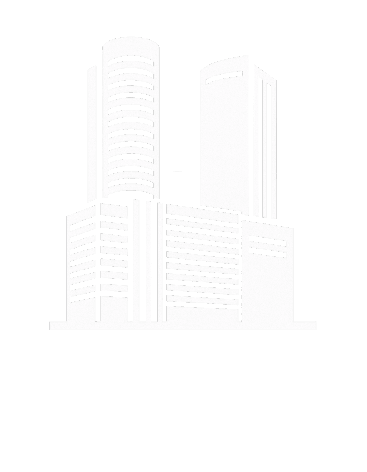 名古屋駅ビル群シルエット