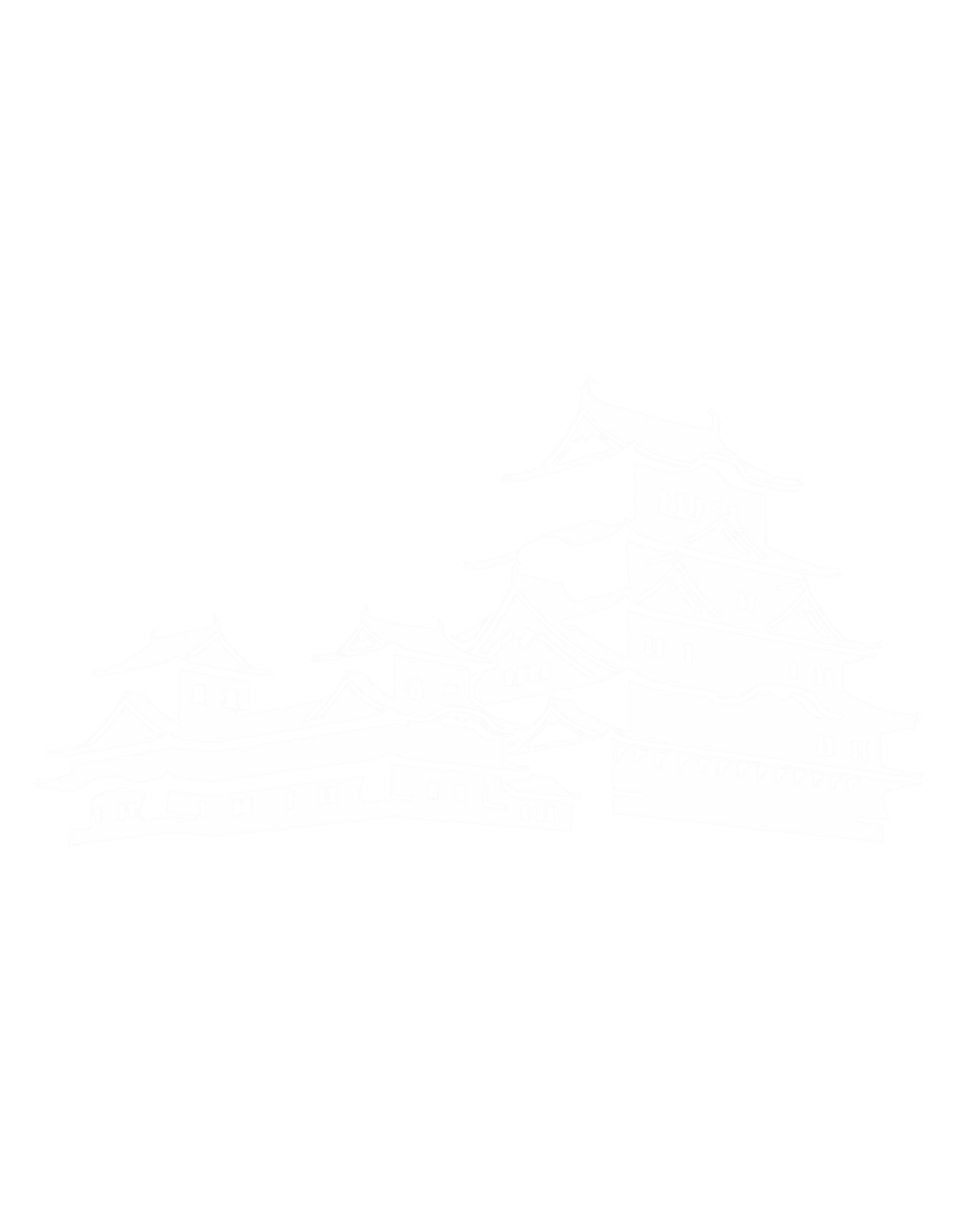 姫路城シルエット