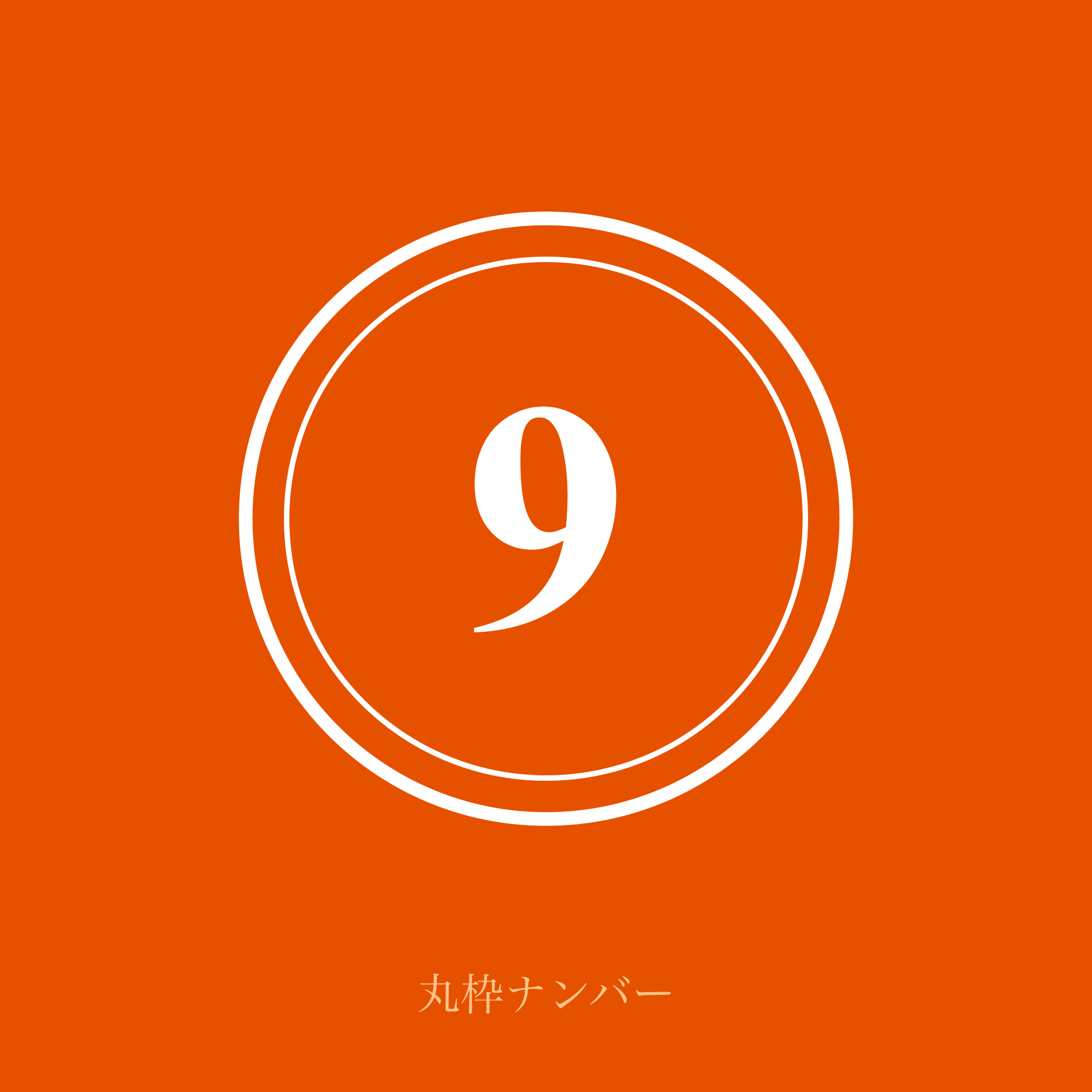 丸枠ナンバー
